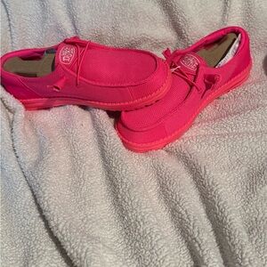 Hey Dude Women's Pink Slip-On Loafers